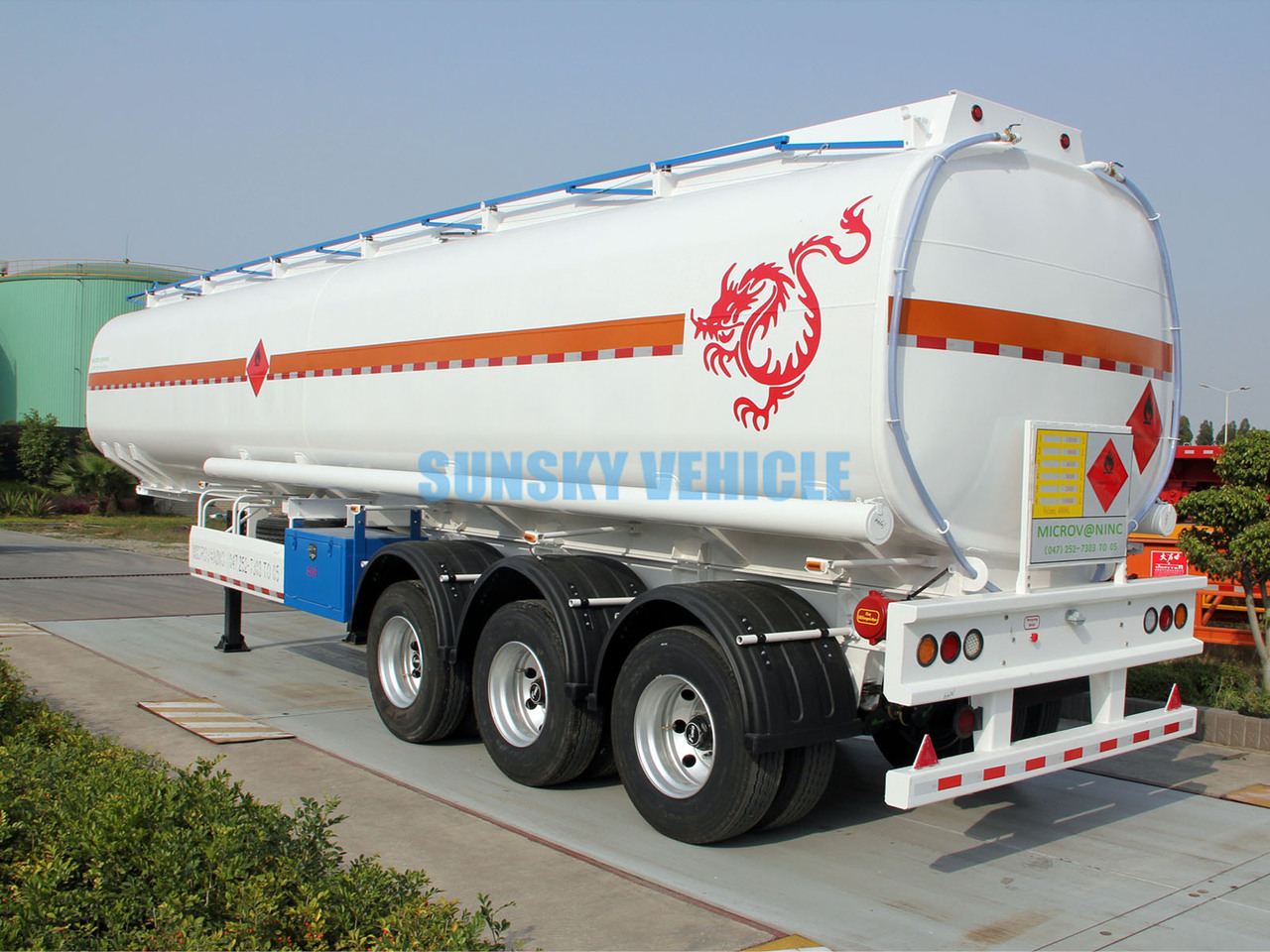 New Tank semi-trailer for transportation of fuel SUNSKY 3 Axle Fuel Tanker Trailer: picture 17