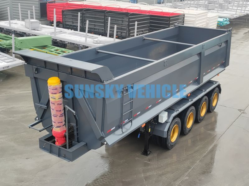 SUNSKY 4-Axle Dump Semi-trailer - Tipper semi-trailer: picture 3
