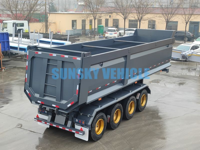 SUNSKY 4-Axle Dump Semi-trailer - Tipper semi-trailer: picture 2