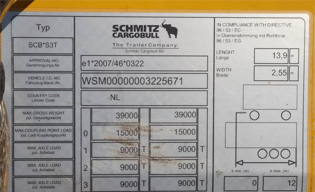 Curtainsider semi-trailer Schmitz CARGOBULL SCB53T CoC Documents, TuV Loading Certif: picture 6