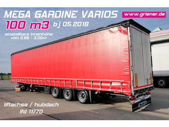 Schmitz Cargobull MEGA GARDINE VARIOS HUBDACH LIFT 2,85 -3,05 m  !  - Curtainsider semi-trailer: picture 1