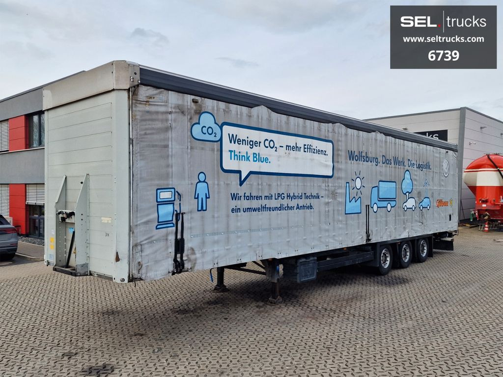 Schmitz Cargobull SCS 24/L 13.62 M B / Hubdach / Liftachse  - Curtainsider semi-trailer: picture 1