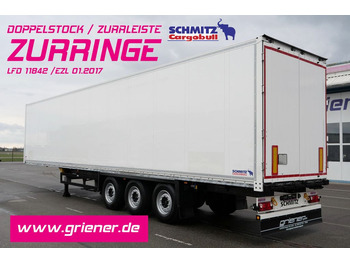 Schmitz Cargobull SKO 24/ ZURRLEISTE / LASI/DOPPELSTOCK  ZURRINGE  - Closed box semi-trailer: picture 1