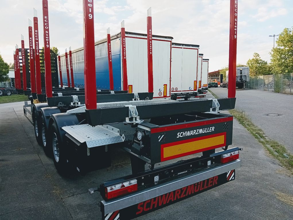 New Timber semi-trailer Schwarzmüller 3-A Rungensattel 8xRungSchemel 5800kg NEU sofort: picture 5