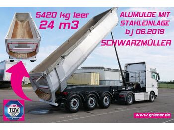 Tipper semi-trailer Schwarzmüller K serie /ALUMULDE + stahleinlage 24m³ 5430 kg: picture 1