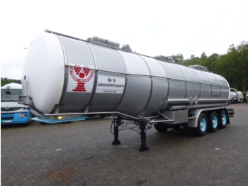 Burg Chemical / Food tank inox 36 m3 / 3 comp / ADR valid 03/2021 - Tank semi-trailer