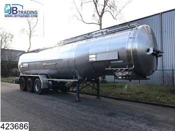 Burg Chemie Holvrieka, 33440 Liter, Isolated tank, 3 Compartments, Steel suspension, 4 bar, 100c - Tank semi-trailer
