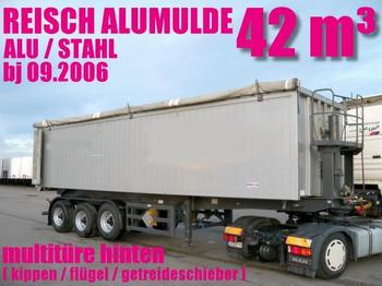  ALUMULDE REISCH 42³ multitüre hinten TOPZUSTAND - Tipper semi-trailer
