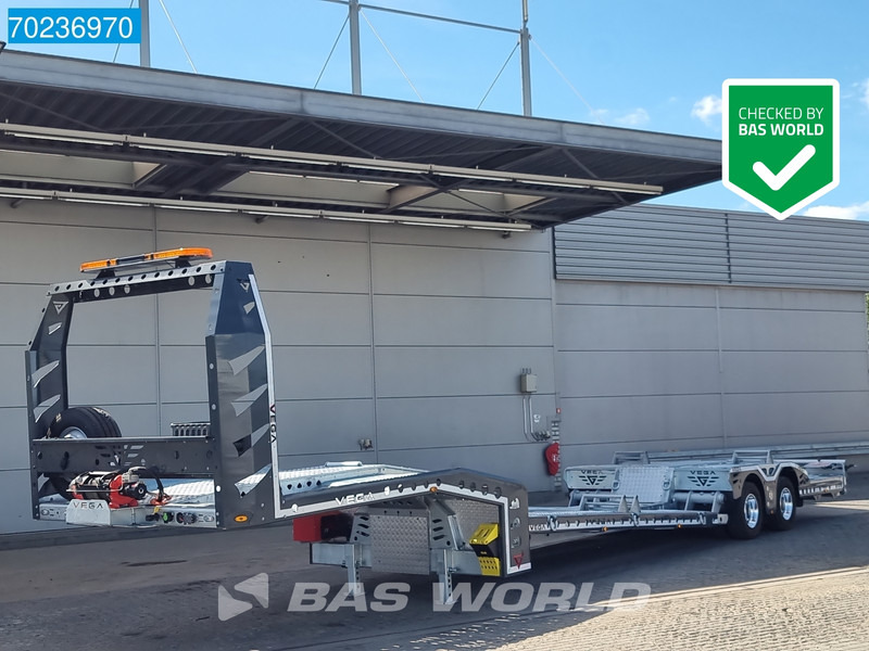Vega 2 axles NEW! 3m Extendable Truck-Transporter SAF Heavy-Winch - Autotransporter semi-trailer: picture 1