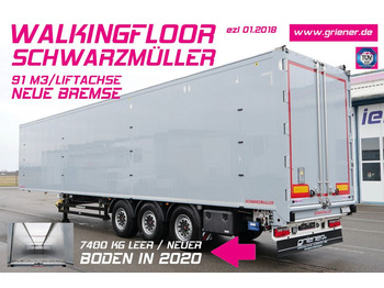 Schwarzmüller J-serie 91 m³ / LIFT / SAF / 8 mm/7400 kg TOP!!!  - Walking floor semi-trailer