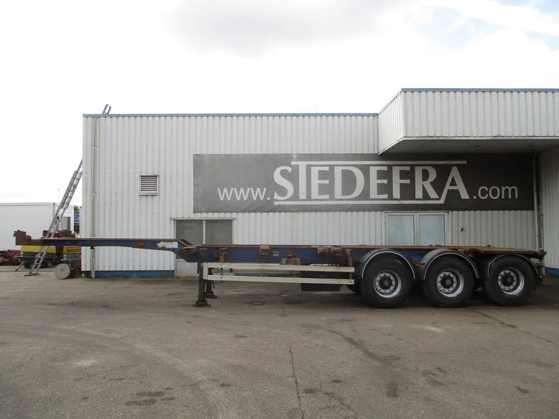 Container transporter/ Swap body semi-trailer Wielton NS34P , Container trailer , 3 ROR axles , drum brakes , air suspension: picture 2