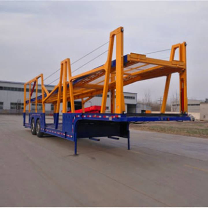 XCMG Official Manufacturer Flat Bed Container Car Transport Semi Truck Trailer - Autotransporter semi-trailer: picture 5