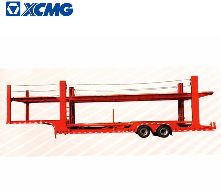 XCMG Official Manufacturer Flat Bed Container Car Transport Semi Truck Trailer - Autotransporter semi-trailer: picture 3
