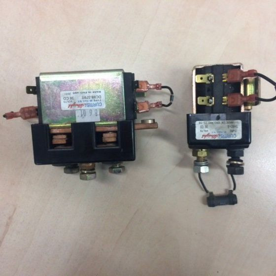 2X Contactors for Scrubber vacuum cleaner Nilfisk BR 850 - Electrical system for Scrubber dryer: picture 2