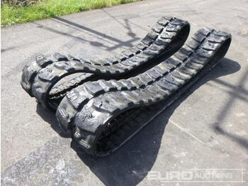 Track for Construction machinery 450x81x76W Rubber Tracks to suit Takeuchi TBR180FR (2 of): picture 1