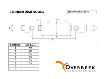 Hydraulics for Construction machinery Atlas 52 D - Tilt cylinder/Kippzylinder/Nijgcilinder: picture 4