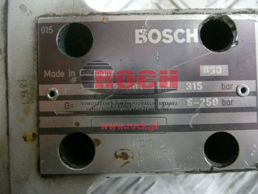 BOSCH 0811402001 P MAX 315 BAR PV6-250 BAR - 1 SEKCYJNY + 1837001206 02557=12V 0,67 - Hydraulic valve: picture 2