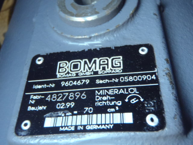 Bomag 9604679 - - Hydraulic motor for Construction machinery: picture 3