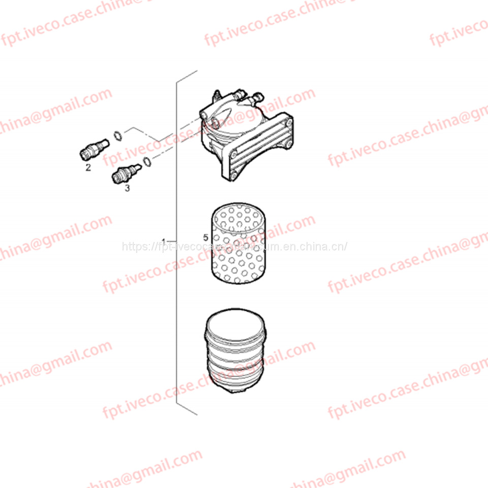 FPT IVECO CASE Cursor9Bus F2CFE612D*J231/F2CFE612A*J098 5802748674 fuel strainer 5801440635 - Fuel filter for Truck: picture 1