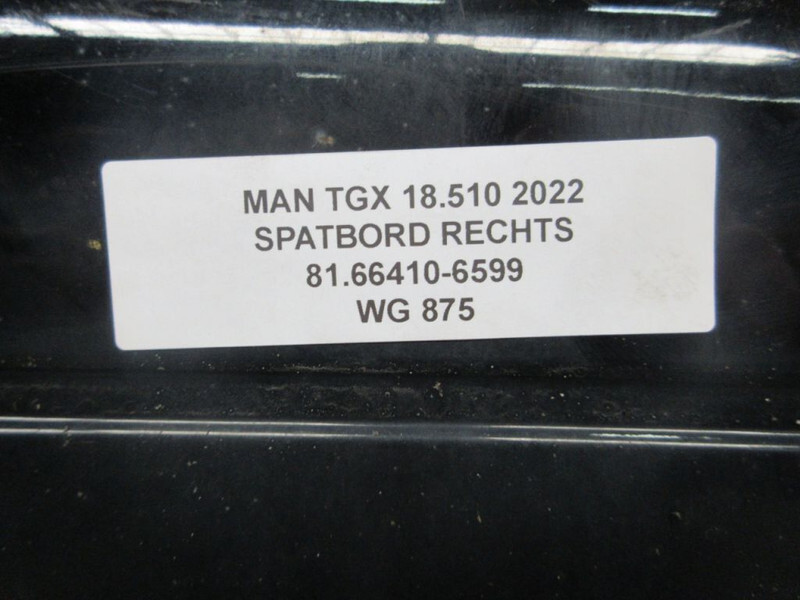 Body and exterior for Truck MAN 81.66410-6604/81.66410-6599/81.25225-6583/81.25225-6576 spatbord set MAN MODEL 2022: picture 10