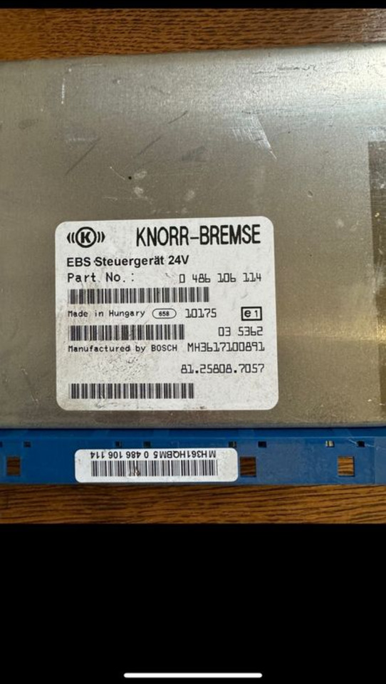 ECU for Truck MAN KNORR-BREMSE EBS Steuergerät 81.25808-7057: picture 2
