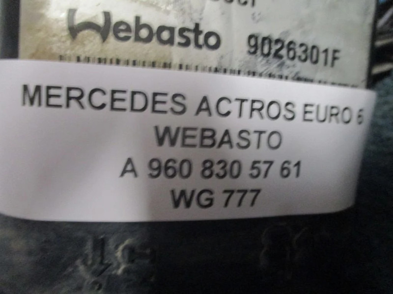 Mercedes-Benz ACTROS A 960 830 57 61 WEBASTO EURO 6 - Heating/ Ventilation for Truck: picture 2