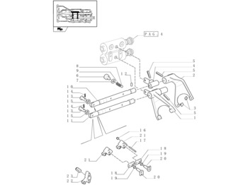 New Holland T6090 Szyna zmiany biegów 444mm l 5164809 - Gearbox and parts for Farm tractor: picture 1