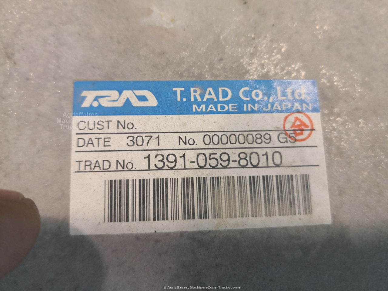 RADIATORE CASE  CX245D 13910598010 - Radiator for Excavator: picture 4