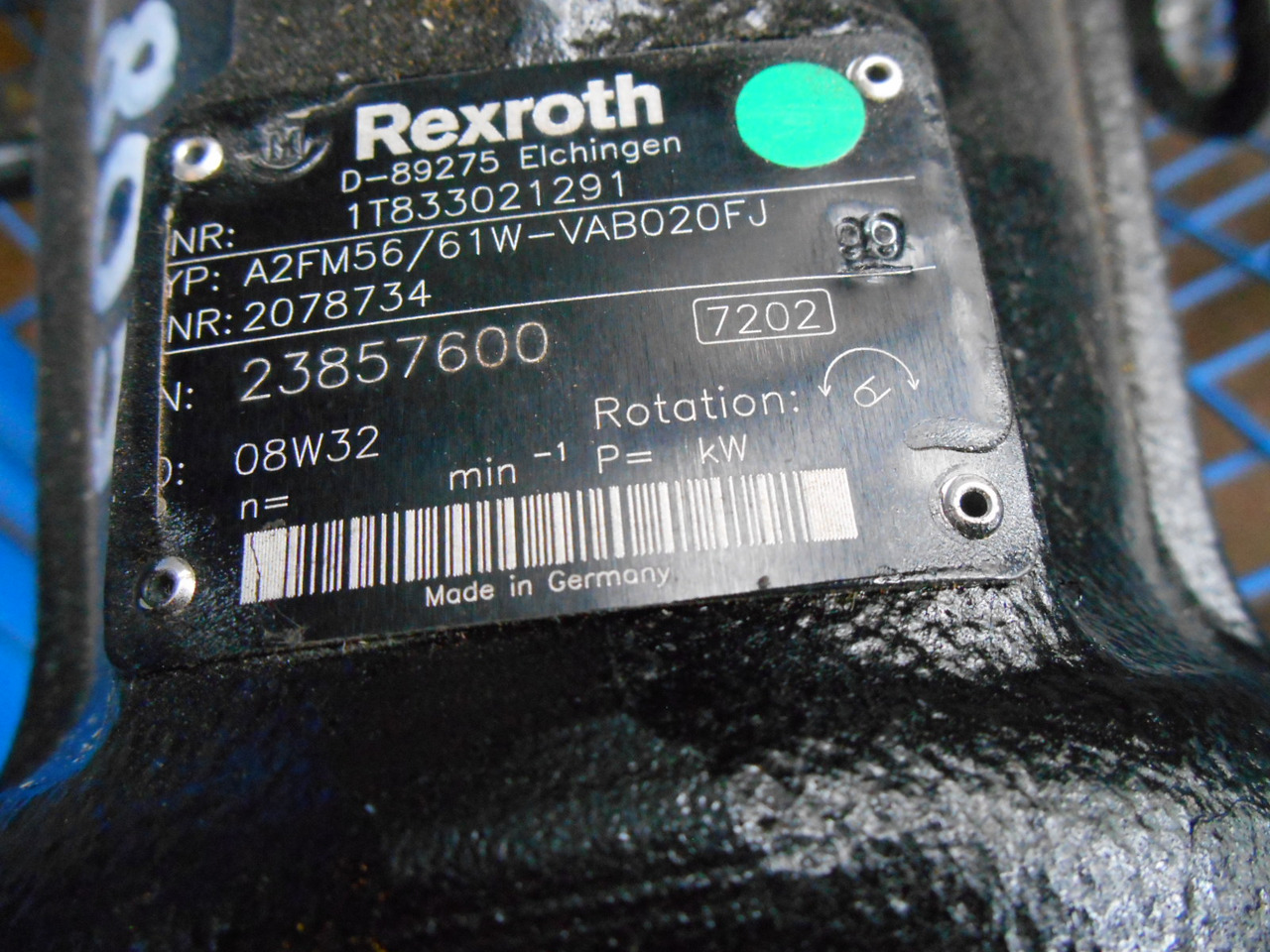 Rexroth A2FM56/61W-VAB020FJ - - Swing motor for Construction machinery: picture 4