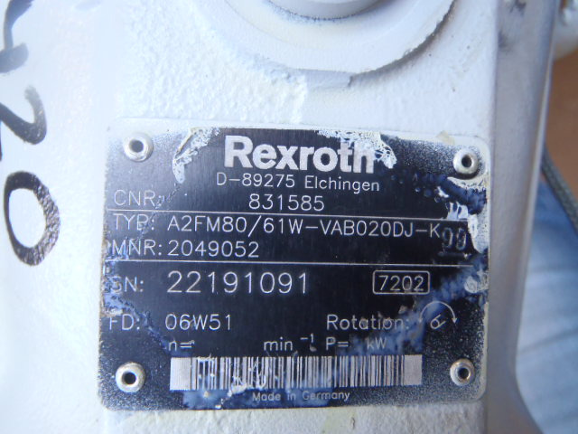 Rexroth A2FM80/61W-VAB020DJ-K - - Swing motor for Construction machinery: picture 3