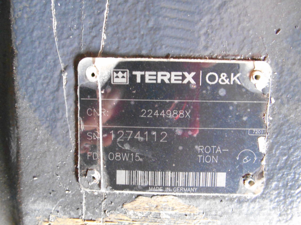 Terex O&K 2244988X - 4788026X - Swing motor for Construction machinery: picture 5