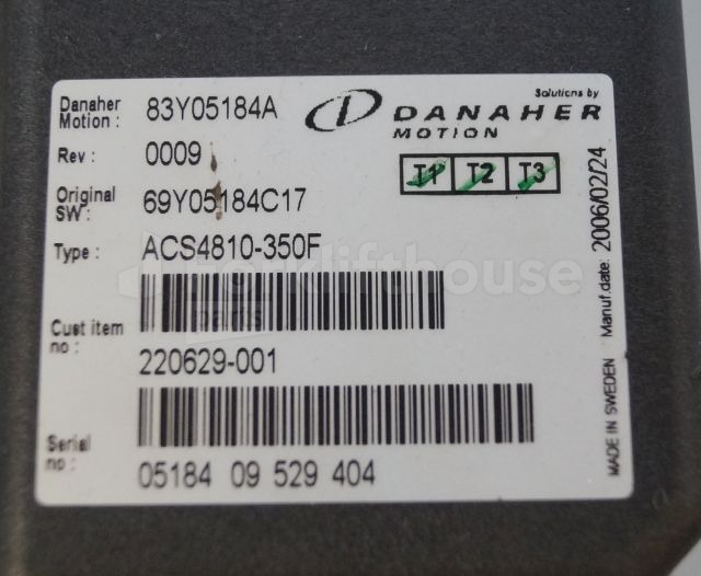 Toyota/BT 220629-001 Danaher motion AC Superdrive motor controller 83Y05184A ACS4810-350F Rev 0009 sn. 0518409529404 - ECU for Material handling equipment: picture 2