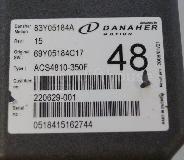 Toyota/BT 220629-001 Danaher motion AC Superdrive motor controller 83Y05184A ACS4810-350F Rev 15 sn. 0518415162744 - ECU for Material handling equipment: picture 2