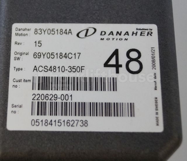 Toyota/BT 220629-001 Danaher motion AC Superdrive motor controller 83Y05184A ACS4810-350F Rev 15 sn. 051845162738 - ECU for Material handling equipment: picture 2