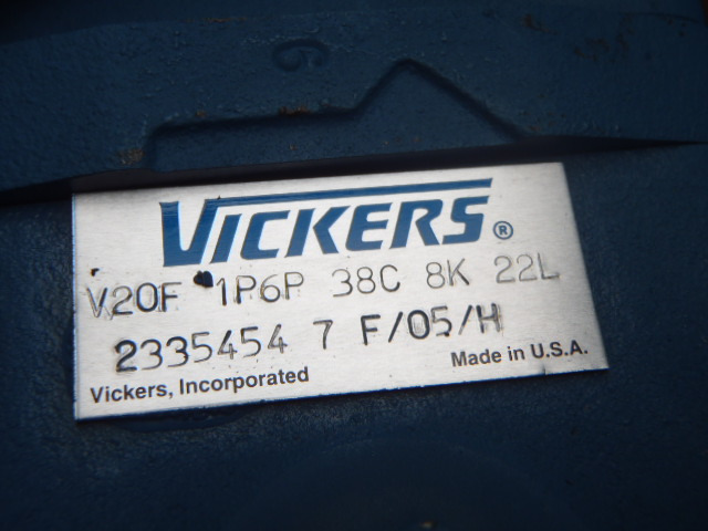 Vickers V20F 1P6P 38C 8K 22L - - Hydraulic pump for Construction machinery: picture 3