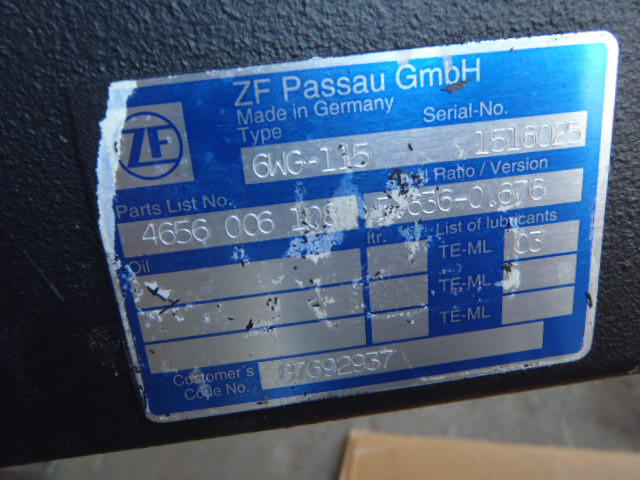 ZF 6WG115 - - Gearbox for Construction machinery: picture 4