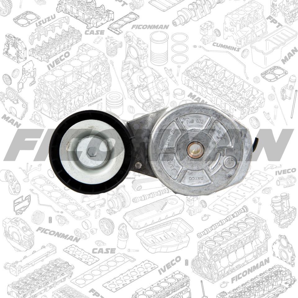 Ford Ford Trucks F-MAX ECOTORQ 9L tensioner pulley assy  EC466A228AA - Belt tensioner for Truck: picture 2