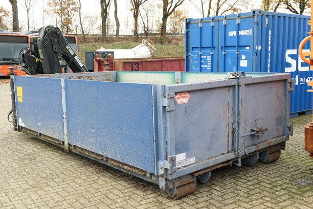 Abrollcontainer, Kran Hiab 099 BS-2 Duo  - Roll-off container, Crane truck: picture 3