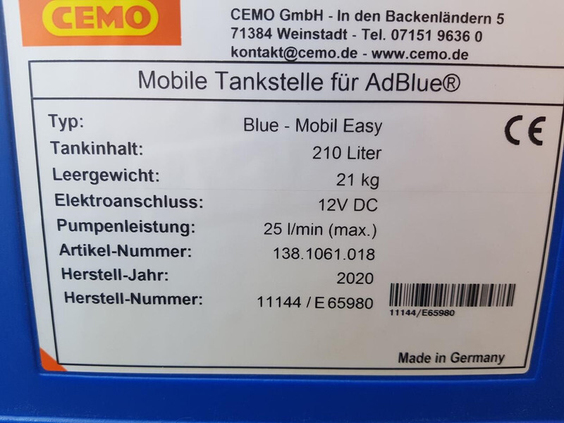 Cemo ad blue tank - Storage tank: picture 5