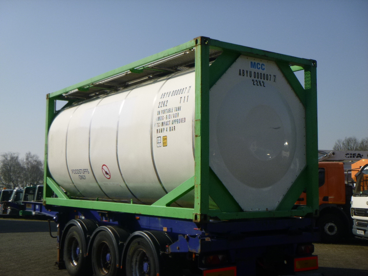 Danteco Food tank container inox 20 ft / 25 m3 / 1 comp - Tank container, Semi-trailer: picture 3