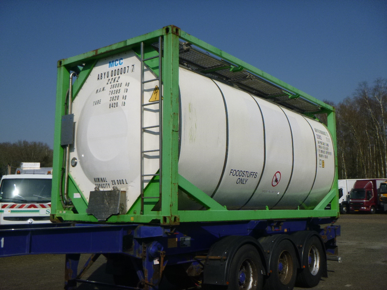 Danteco Food tank container inox 20 ft / 25 m3 / 1 comp - Tank container, Semi-trailer: picture 1