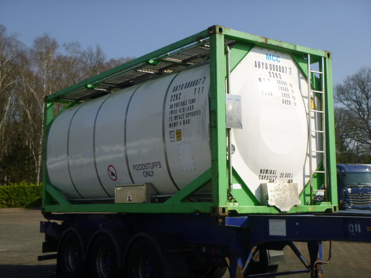 Danteco Food tank container inox 20 ft / 25 m3 / 1 comp - Tank container, Semi-trailer: picture 2