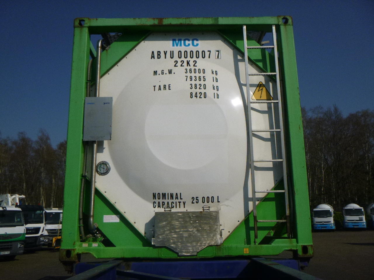 Danteco Food tank container inox 20 ft / 25 m3 / 1 comp - Tank container, Semi-trailer: picture 5