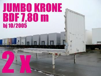 Krone WECHSELBRÜCKE PLATEAU JUMBO 7,80 2 x - Swap body/ Container