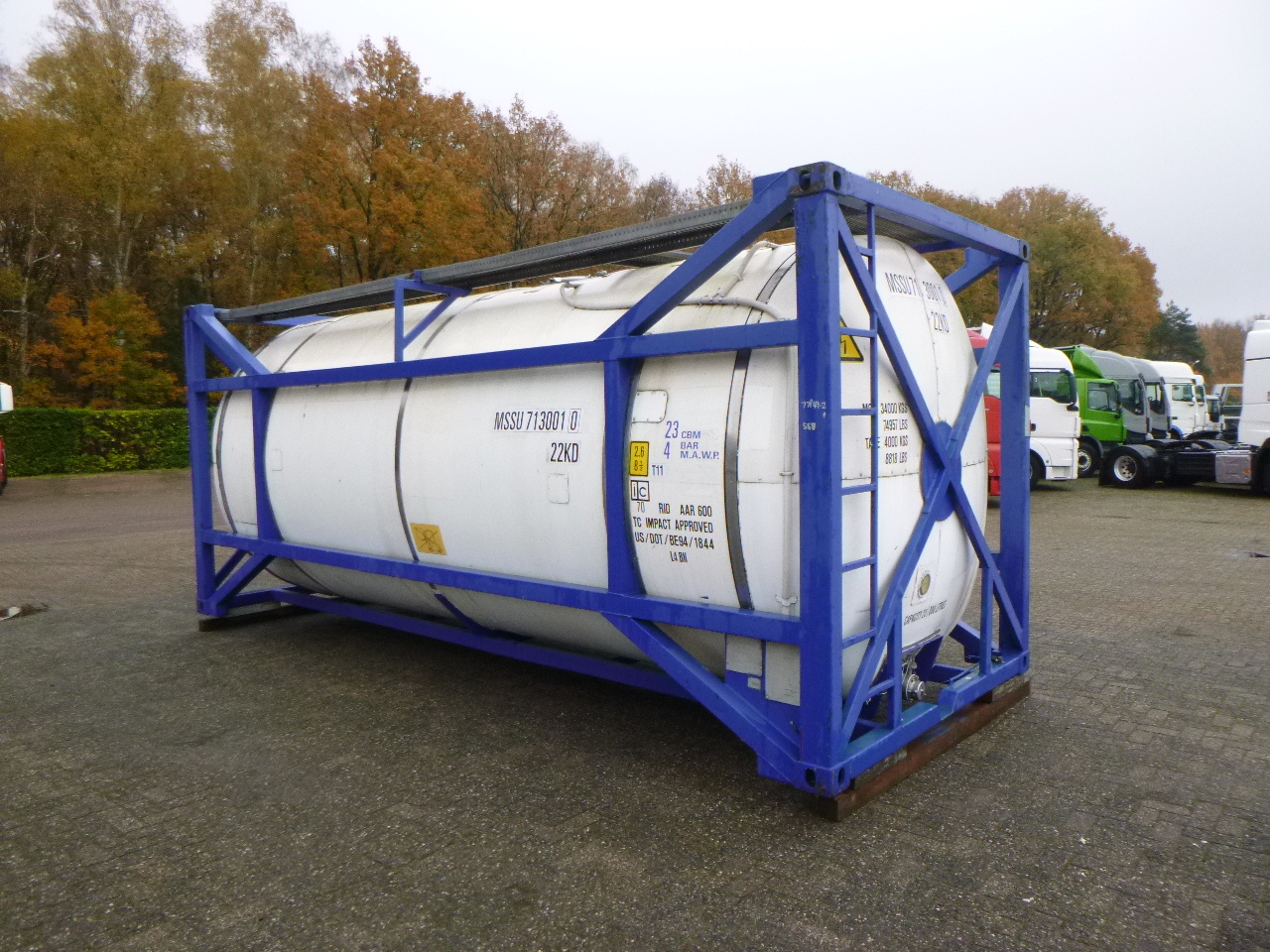 M Engineering Chemical tank container inox 20 ft / 23 m3 / 1 comp - Tank container, Semi-trailer: picture 2