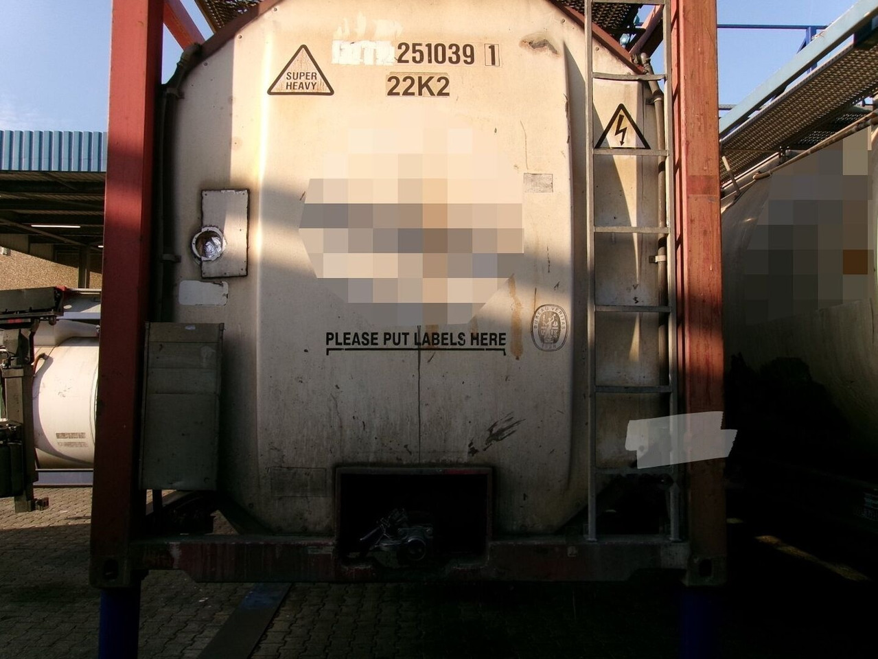 TC 25.000 Liter V4A gereinigt isoliert (beheizbar) Laufstege Isobreite Full-Frame - Tank container: picture 4