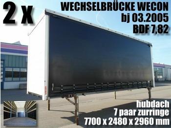  WECON WECHSELBRÜCKE JUMBO BDF 7,82 HUBDACH 2 x - Swap body/ Container