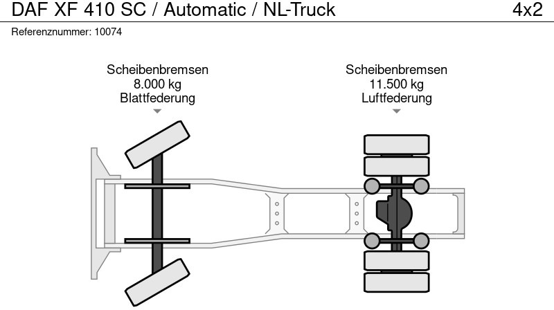 Leasing of DAF XF 410 SC / Automatic / NL-Truck DAF XF 410 SC / Automatic / NL-Truck: picture 13