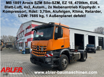 Mercedes-Benz 1851 Arocs silo SZM 2x Nebenantrieb Klima Retarder Kipphydr. Kom - Tractor unit: picture 1