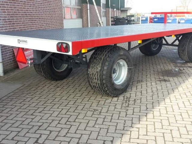 12 tons balenwagen - Dropside/ Flatbed trailer: picture 2